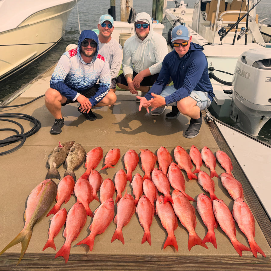 Limit of red snapper at the dock