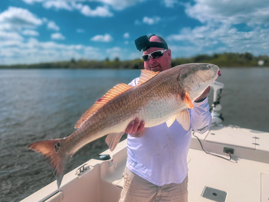 Slot redfish on the lagoon